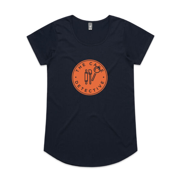 The Cake Detective shirt - Womens Mali Tee Thumbnail